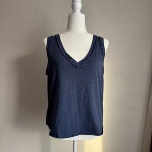 Free People We The Free Blue Women's V-Neck Top Size Small